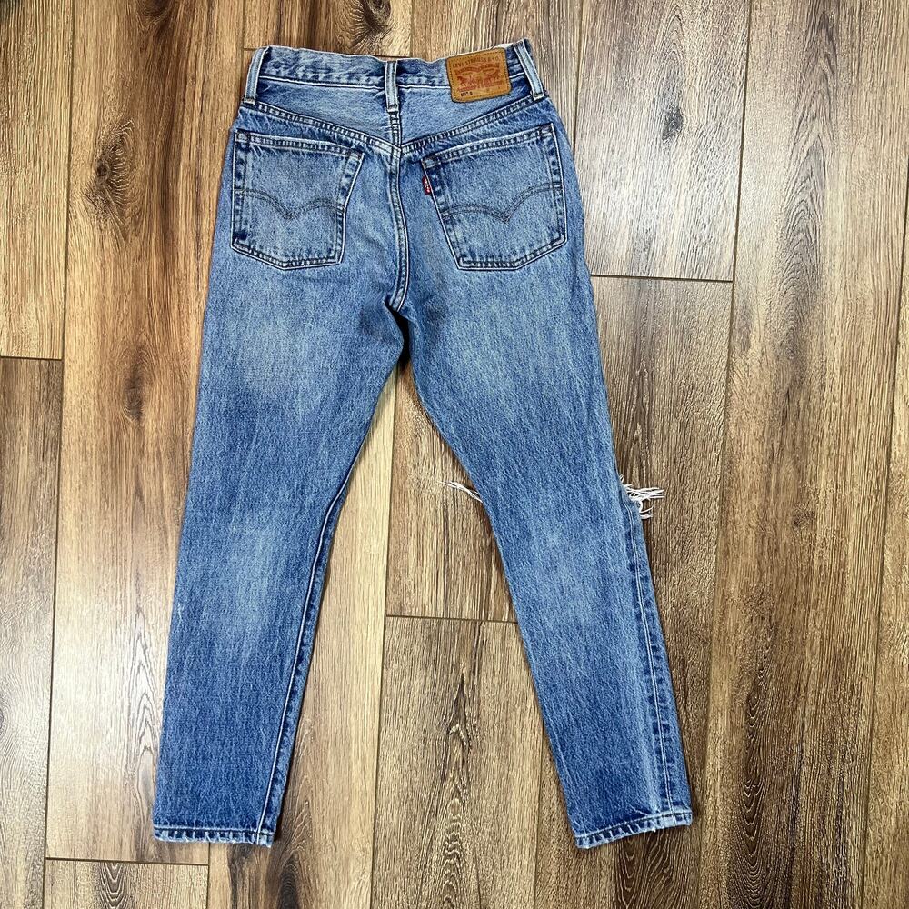 Levi's 501s Skinny white oak cone denim Jeans Selvedge - Picture 3 of 11